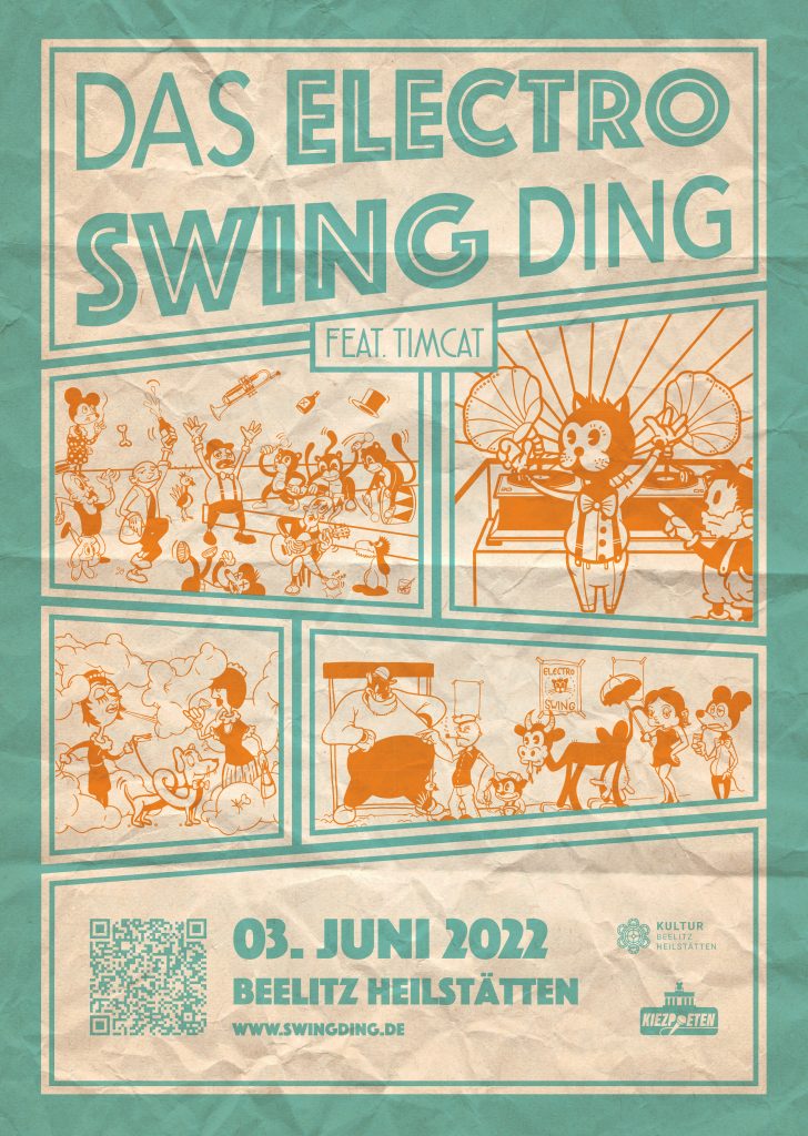 Poster for 'Das Electro Swing Ding' in Berlin.