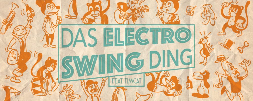 The logo of 'Das Electro Swing Ding' at BETT, Frankfurt.
